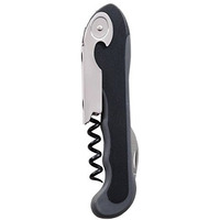 True 0438 Grippy Soft Touch Waiter   S Corkscrew Black Bulk