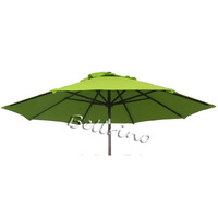 Bellrino Decor Replacement Sage Green Strong & Thick Umbrella Canopy For 9Ft 6 Ribs Sage Green (Canopy Only)