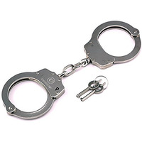 Vipertek Double Lock Steel Police Edition Professional Grade Handcuffs (Silver)