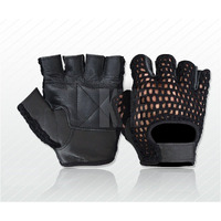 Kango Weight Lifting Padded Leather Gloves Fitness Exercise Training Cycling Gym Mesh (X-Large)