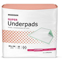 Mckesson Super Underpads, Incontinence Bed Pads, Moderate Absorbency, 30 In X 36 In, 100 Count