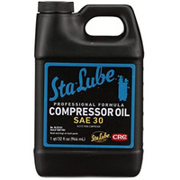 Sta-Lube Compressor Oil Sl22131-32 Fl Oz, Professional Formula Sae 30 Oil For Reciprocating & Rotary Compressors