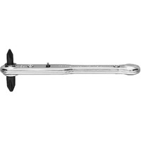 General Tools - 2551-2419 807X Ratchet Offset Screwdriver With Nos. 1 Silver