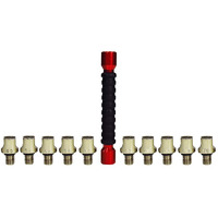 Pit Posse Pp2466R 11Pc Motorcycle Wheel Spoke Wrench Tool Set    - Head Sizes 5.0, 5.4, 5.6, 5.8, 6.0, 6.2, 6.4, 6.6, 6.8, 7.0