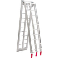 Black Widow Afl-9012 Single Runner Motorcycle Ramp - Finger-Style Lip, Rung Surface