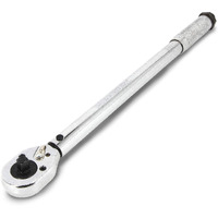 Powerbuilt Dual Drive Torque Wrench, 3/8 And 1/2 Inch Drives, 10Ft Lbs, 19-Inches Long, 10-150 Feet Range, Micrometer Style Torque Ranges 944001