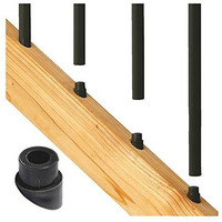 Deckorators 74817 Stair Connector, Plastic, Black