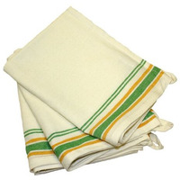 Aunt Marthas 18-Inch By 28-Inch Package Of 3 Vintage Dish Towels, Green Striped