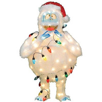Productworks 32-Inch Pre-Lit Rudolph The Red-Nosed Reindeer Bumble Christmas Yard Decoration, 80 Lights