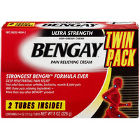 Bengay Ultra Strength Pain Relieving Cream, 2 Count, 4 Ounces Box, 8 Total Ounces