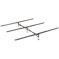 Glideaway X-Support Bed Frame Support System, Gs-3 Xs Model - 3 Cross Rails And 3 Legs - Strong Center Support Base For Full, Queen And King Mattress, Box Springs, And Bed Foundations