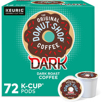 The Original Donut Shop Dark Keurig Single-Serve K-Cup Pods, Dark Roast Coffee, 72 Count