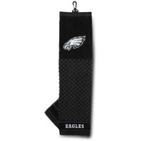 Team Golf Nfl Philadelphia Eagles Embroidered Golf Towel Embroidered Golf Towel, Checkered Scrubber Design, Embroidered Logo