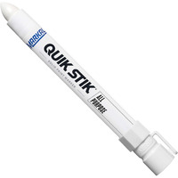 Markal 61051 Quik Stik Twist Long-Lasting Solid Paint Marker, White (Pack Of 12)
