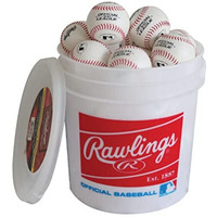 Rawlings Official League Recreational Grade Olb3/R8U Baseballs, Bucket Of 24 Balls, Olb3Buck24