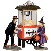 Lemax 32112 Popcorn Treats Spooky Town Figure Set Of 3 Halloween Decor Figurine