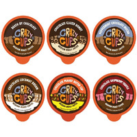 Crazy Cups Chocolate Lovers Coffee Pods Variety Pack, Flavored Coffees, Compatible With K Cup Brewers, Includes Death By Chocolate Raspberry, Peppermint Mocha, & More, 24 Count (Pack Of 1)