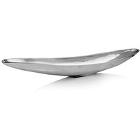 Modern Day Accents Barco Long Boat Tray, Silver (8453)