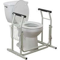 Drive Medical Rtl12079 Handicap Grab Bar For Toilets, White