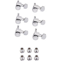 Fender Locking Tuners Stratocaster Guitar Tuners, Polished Chrome, Right Hand Guitar Tuners, 1.7X10X4.5 Inches, Set Of 6 Guitar Tuning Machines