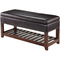 Winsome Monza Bench With Storage Chest, Brown