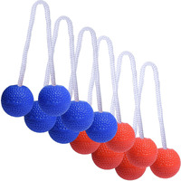 Gosports Ladder Toss Bolo Replacement Set - Kid Safe Soft Rubber Or Hard Golf Balls