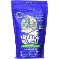 Fine Ground Celtic Sea Salt     (1) 16 Ounce Resealable Bag Of Nutritious, Classic Sea Salt, Great For Cooking, Baking, Pickling, Finishing And More, Pantry-Friendly, Gluten-Free