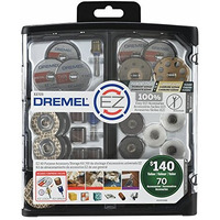 Dremel Ez725 All-Purpose Rotary Tool Accessory Set With Storage Kit, Ez-Lock And Ez Drum For Faster Accessory Changes, Accessories To Cut, Polish, Clean, And Sand, 70 Pieces