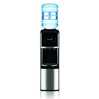 Primo Top-Loading Water Dispenser - 3 Temp (Hot-Cool-Cold) Water Cooler Water Dispenser For 5 Gallon Bottle Wchild-Resistant Safety Feature, Black And Stainless Steel, 3 Spout