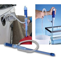 Primetrendz Electric Battery Operated Powered Liquid Transfer Siphon Pump With Bendable Suction Tube | For Diesel, Fuel, Oil, Water, Gas, Fish Tank, Solvent And More