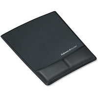 Fellowes 9180901 - Professional Series Memory Foam Wrist Rest W/Attached Mouse Pad, Black