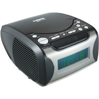 Naxa Electronics Nrc-175 Digital Alarm Clock Tuning Am/Fm Radio And Cd Player - Black Lacquer