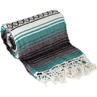 Roger Enterprises Green Large Authentic Falsa Mexican Yoga Meditaion Blanket 75 Southwest Rug Throw