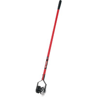 Truper 35195 Rotary Lawn Edger With Dual Wheel - Fiberglass Handle With Non Slip Grip, 48 Inch