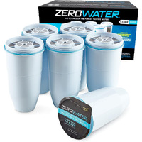 Zerowater Official Replacement Filter - 5-Stage Filter Replacement 0 Tds For Improved Tap Water Taste - Nsf Certified To Reduce Lead, Chromium, And Pfoapfos, 6-Pack
