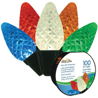 Brite Star Faceted Light 100 Count C7 Led, Multicolor