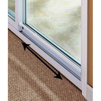 Sliding Glass Door Security Bar White Color - Feel Safe At Home With These Adjustable Home Security Bar 1-1/2"" Dia. X 20-1/4"" To 41""