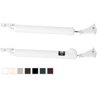 Greenstar Touch 'N Hold Smooth - Dual Door Closer System - Heavy Duty - For (Medium And Heavy Weight) Storm, Screen, & Security Doors - New Doors Or Replacement For Previous Units (White)