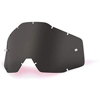 100% Goggle Replacement Lens - Racecraft 1, Accuri 1, Strata 1 Compatible (Anti-Fog-Dark Smoke)