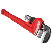 Ridgid 31025 Model 18 Heavy-Duty Straight Pipe Wrench, 18-Inch Plumbing Wrench , Red , Small