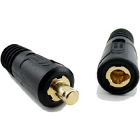 Weldingcity Dinse-Type Twist-Lock Insulated Connector Pair (Male/Female) For Welding Cable Awg #2-1/0 (35-50Mm)