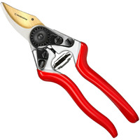 Haus & Garten Precisionpro 8"" Titanium Pruning Shears - Heavy Duty Professional Bypass Pruner - Use As Rose Clippers, Premium Gardening Secateurs, Garden Scissors, Handheld Yard, Tree, & Plant Tool