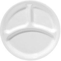 Corelle Livingware Winter Frost White 10-1/4"" Divided Dinner Plate, 1 Pack
