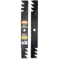 Maxpower 561713Xb Commercial Mulching 2-Blade Set For 42"" Poulan/Husqvarna/Craftsman, Replaces 138498, 138971, 138971X431, 532138971, Pp24005, Black
