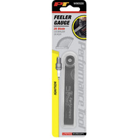 Performance Tool W80528 26-Piece Straight Blades Feeler Gauge Set For Precise Engine Measurements In Sae And Metric Sizes From .0015 To .635 Mm