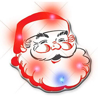 Blinkee Santa Claus Flashing Body Light Lapel Pins