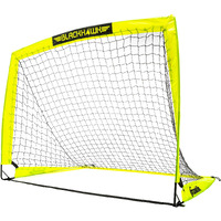 Franklin Sports Blackhawk Backyard Soccer Goal - Portable Kids Soccer Net - Pop Up Folding Indoor + Outdoor Goals - 4' X 3' - Optic Yellow