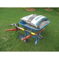 Grizzly Grip Wheelbarrow Tool Holder With Mesh Bag, Secures Tools To Wheelbarrow