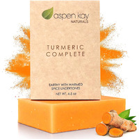Turmeric Soap Bar For Body & Face - Made With Natural And Organic Ingredients Gentle Soap - For All Skin Types - Made In Usa 45Oz Bar