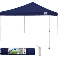 Caravan Canopy Sports 21208100060 Caravan M-Series 2 Pro 12 X 12 Foot Straight Leg Kit, Navy Blue Canopy, 12X12